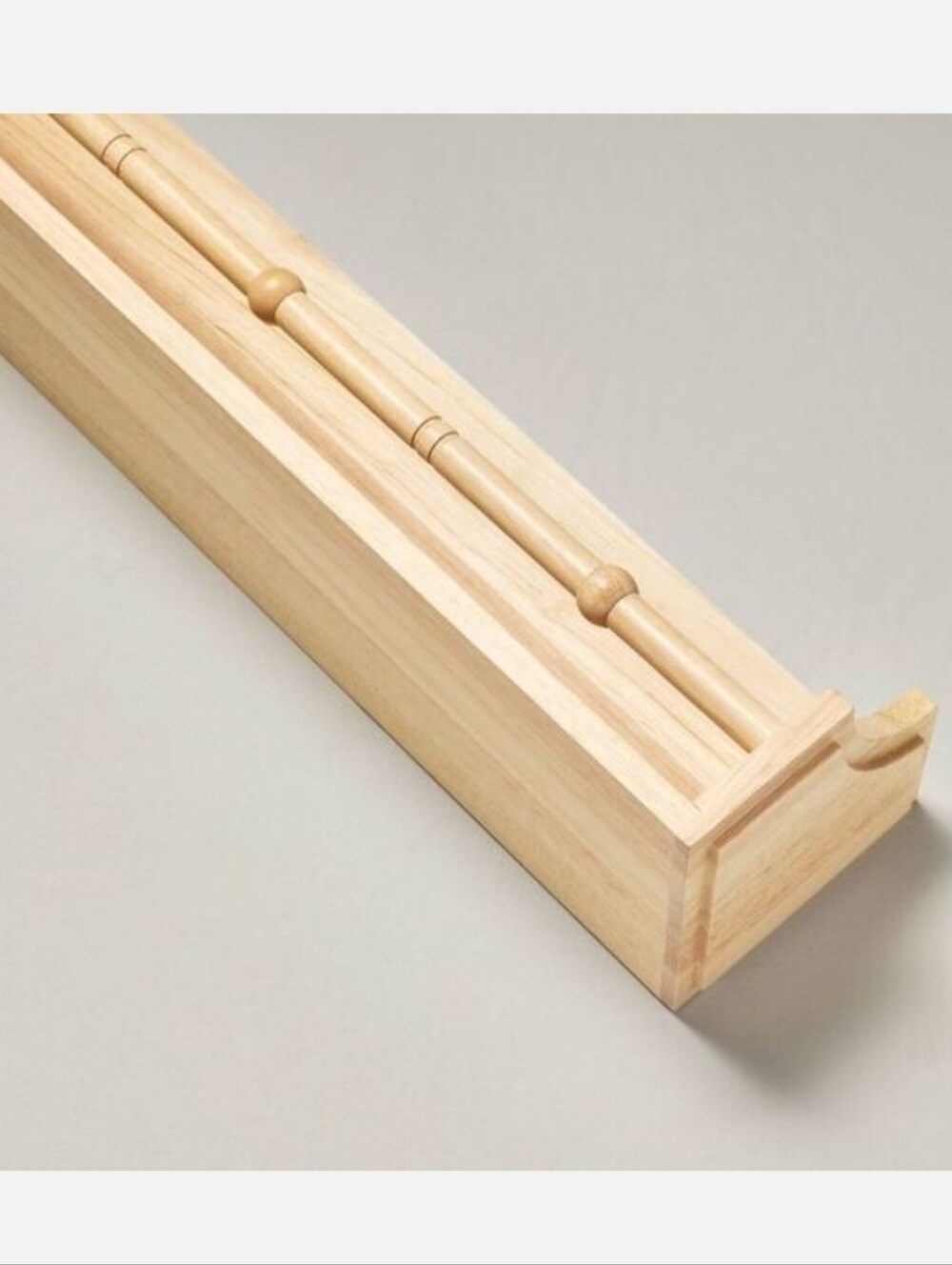 Hearth & Hand 22in. Single Rail Wall Shelf Natural Wood - Picture 3 of 10